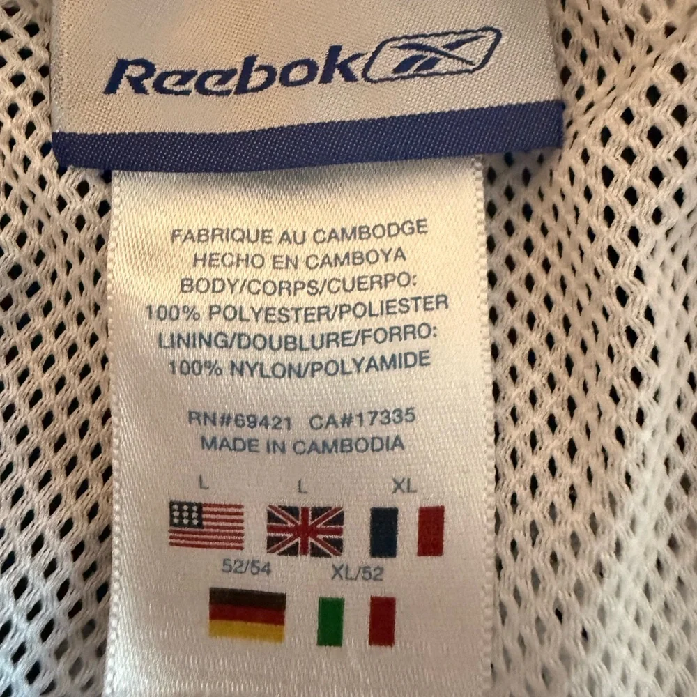 REEBOK Vintage Dark Blue Pants with White Stripes